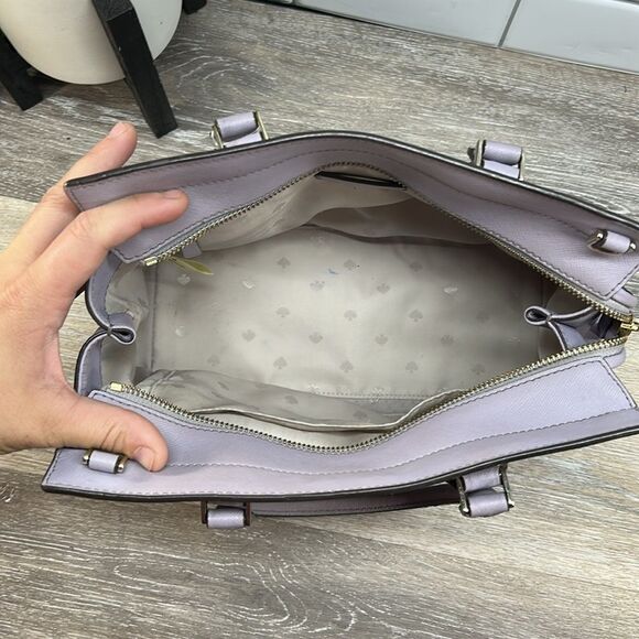 *2956 Kate Spade purple satchel 237792956 - Picture 3 of 14